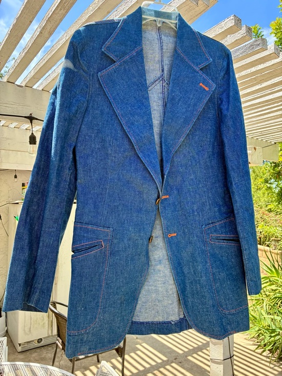 Wrangler Other - Men's Wrangler Vintage Retro Cowboy Western Denim Blazer - Blue